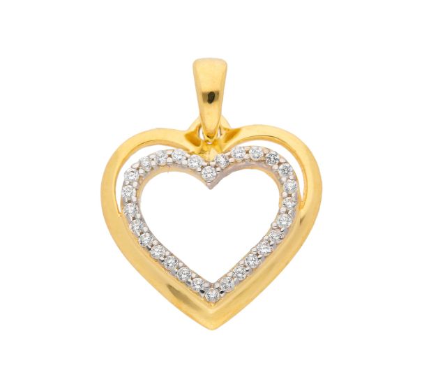 Herz Anhänger mit Zirkonia