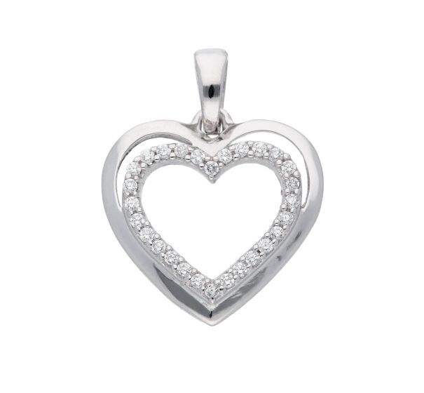 Herz Anhänger mit Zirkonia