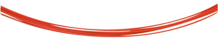 Collier aus Stahl, 0,6 mm, rot, mit 925 Bajonett