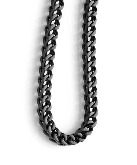 DoppelpanzerKette schwarz Edelstahl