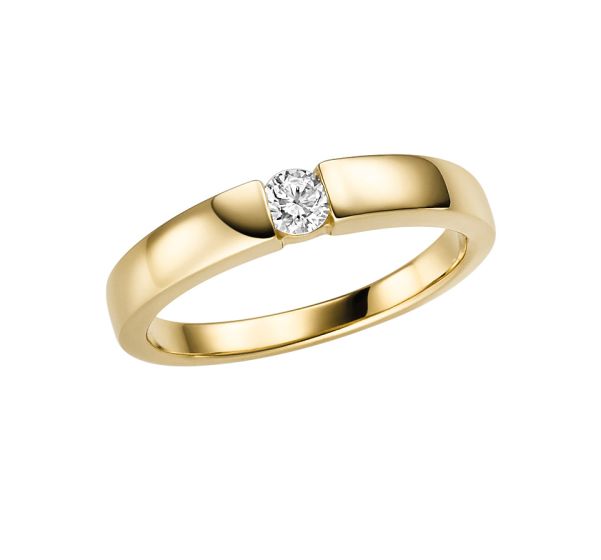 Solitär Brillant Ring 0,2 WSI, 3,5mm