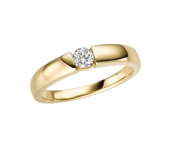 Solitär Brillant Ring 0,25 WSI, 3,9mm