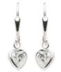 Herz - Ohrhänger mit Brisur