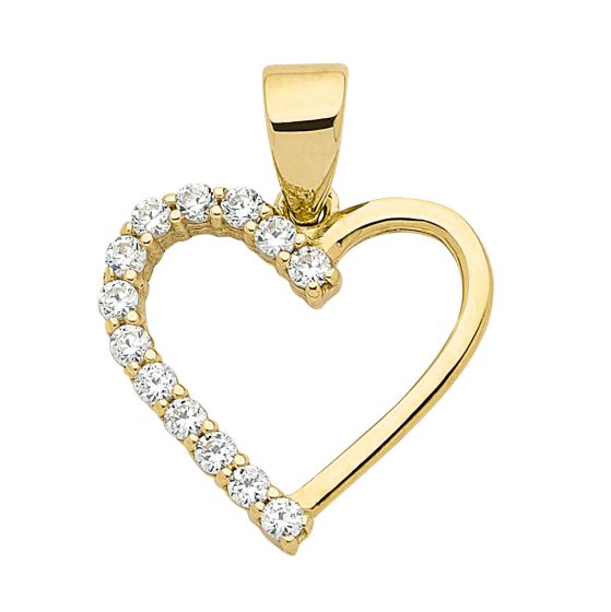 Herz Anhänger mit Zirkonia