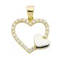 Herz Anhänger mit Zirkonia