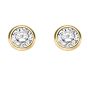 Zarge Ohrstecker mit Brillant 0,5 WSI, 5 mm