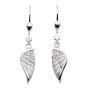 Flügel Ohrhänger Silber
