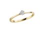 Solitär Ring mit Brillant 0,1 WSI, 3,6mm