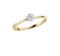 Solitär Ring mit Brillant 0,15 WSI, 4mm