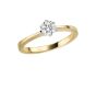 Solitär Ring mit Brillant 0,5 WSI, 5,3mm