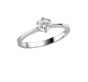 Solitär Ring mit Brillant 0,5 WSI, 5,3mm