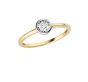 Solitärring mit Brillant 0,18 WPI, 6mm
