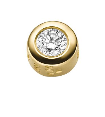 Kettenanhänger mit Brillant 0,2 WSI, 6,1mm