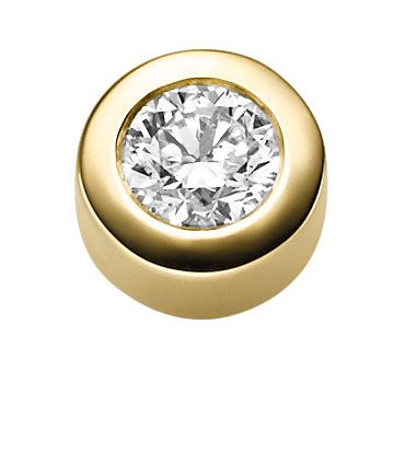 Kettenanhänger mit Brillant 0,5 WSI, 7,9mm