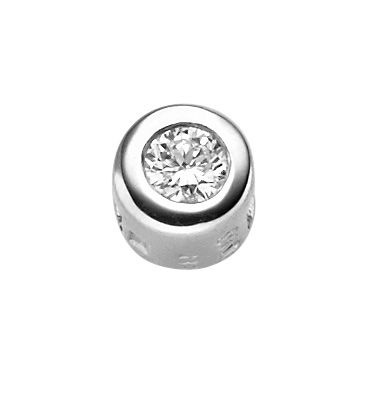 Kettenanhänger mit Brillant 0,1 WSI, 4,9mm