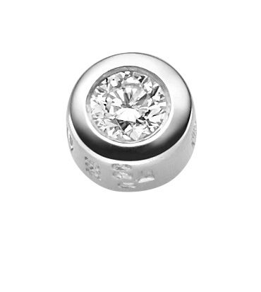 Kettenanhänger mit Brillant 0,2 WSI, 6,1mm