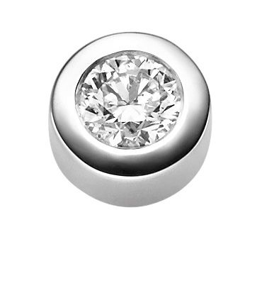 Kettenanhänger mit Brillant 0,5 WSI, 7,9mm