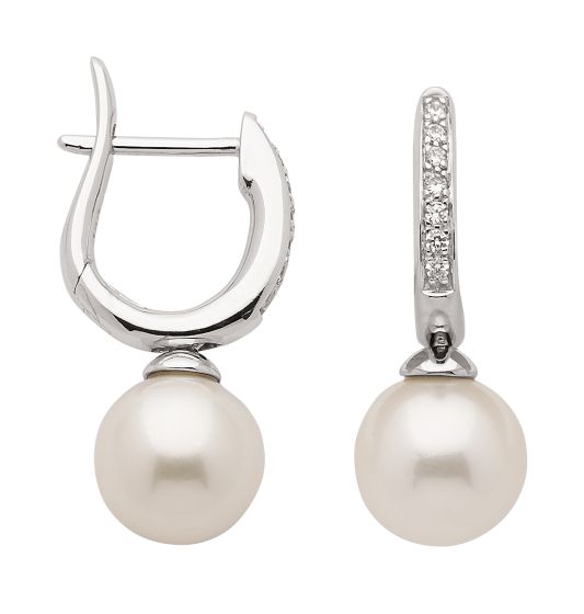 Creole mit Zirkonia und Süßwasserperle