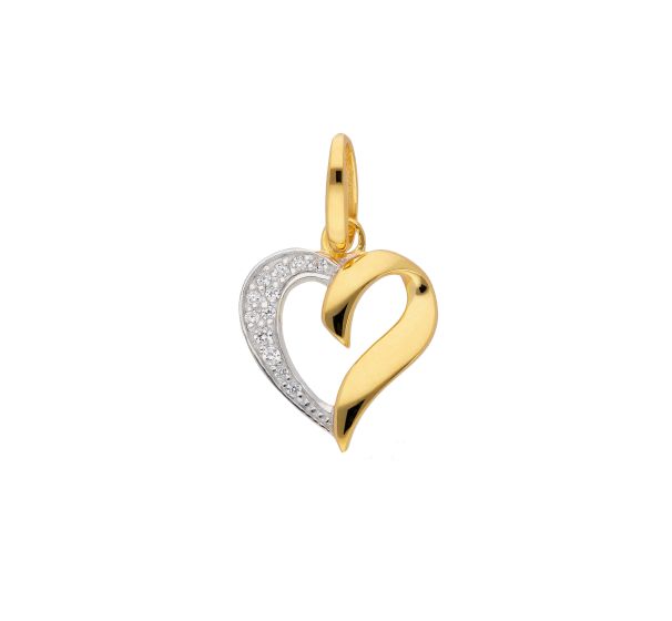 Herz Anhänger mit Zirkonia
