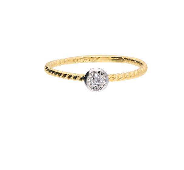 Solitär Ring mit Brillant