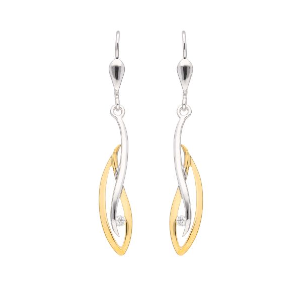 Ohrhänger mit Zirkonia