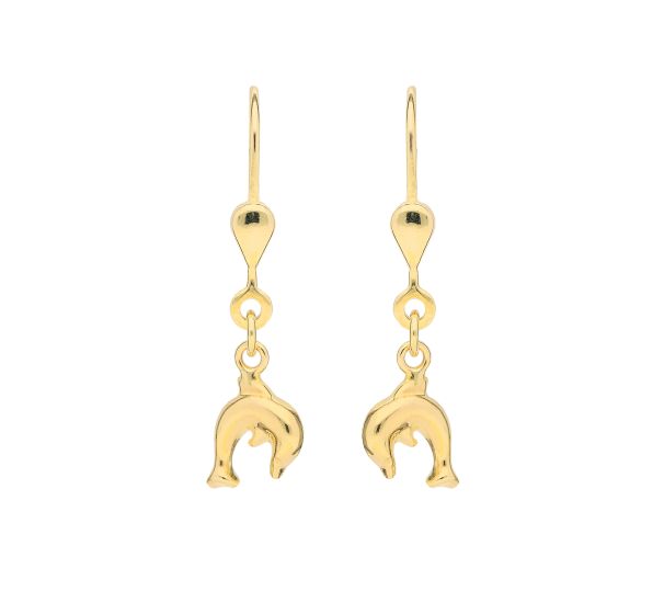 Delfin - Ohrhänger mit Brisur