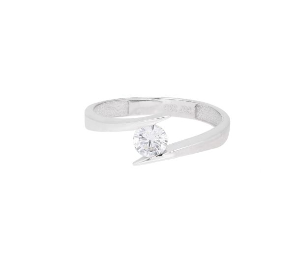 Solitär Ring mit Zirkonia