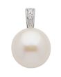 Anhänger mit Zirkonia/Süßwasserzuchtperle