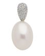 Anhänger mit Zirkonia/Süßwasserzuchtperle