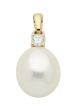 Anhänger mit Zirkonia mit Süßwasserzuchtperle