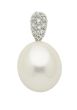 Anhänger mit Zirkonia mit Süßwasserzuchtperle
