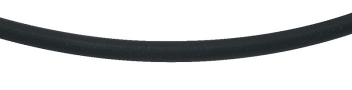 Collier aus Kautschuk, 4 mm, mit 925 Bajonett