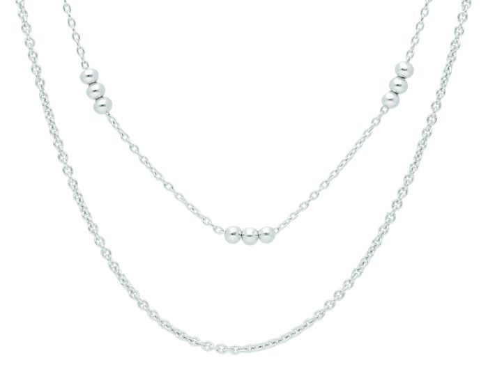 Anker rund - Collierkette zweireihig