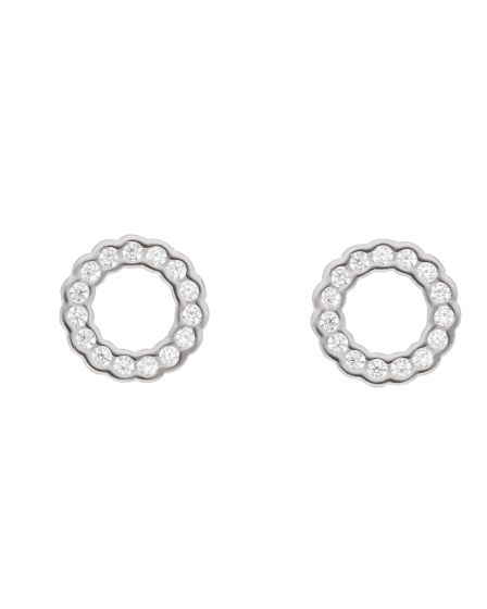 Ohrstecker 8 mm mit Zirkonia