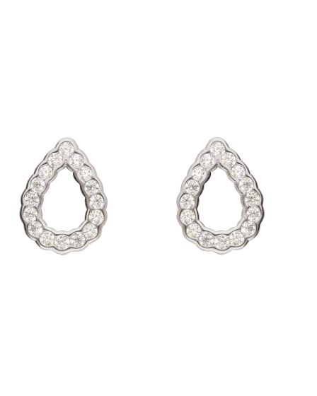 Ohrstecker Tropfen mit Zirkonia