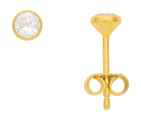 Ohrstecker - rund 4 mm