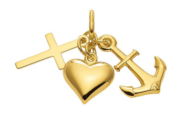 Glaube-Liebe-Hoffnung - Kettenanhänger