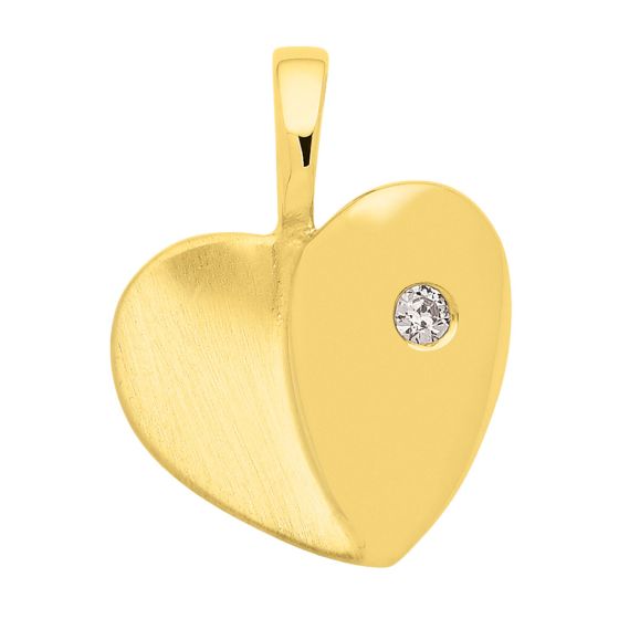 Herz Anhänger mit Zirkonia