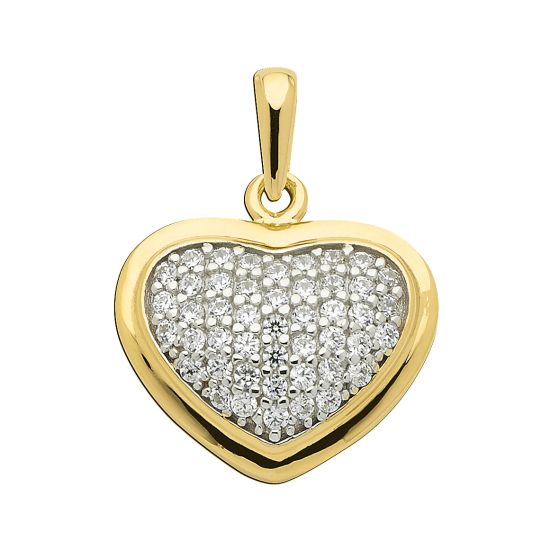 Herz Anhänger mit Zirkonia