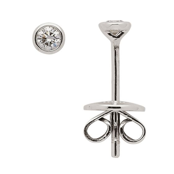Zarge Ohrstecker mit Brillant