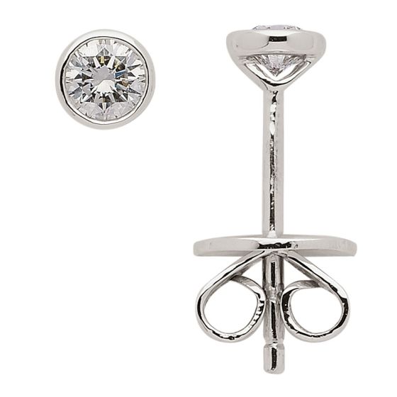 Zarge Ohrstecker mit Brillant