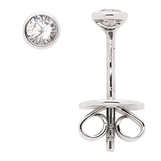 Zarge Ohrstecker mit Brillant