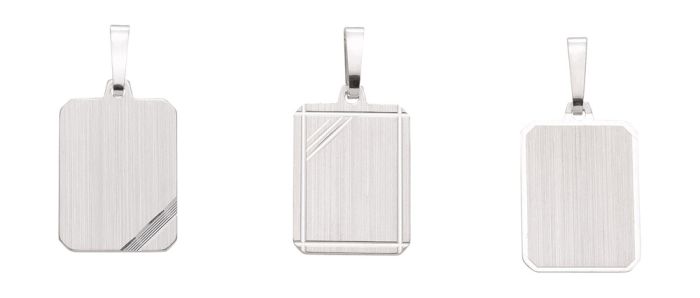 Eckige - Gravurplatte