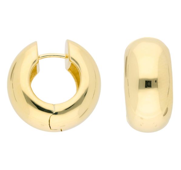 Creolen 10,3 x 20,3, poliert, vergoldet