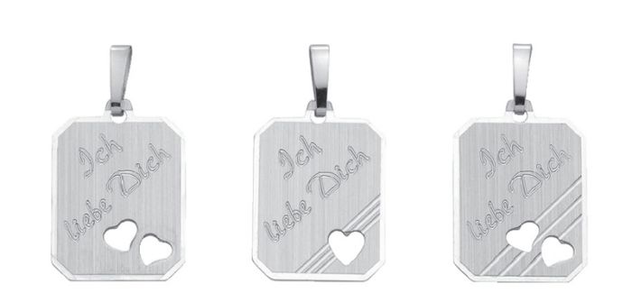 Eckige - Gravurplatte