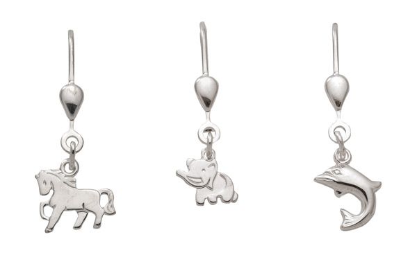 Tiermotive - Ohrhänger mit Brisur