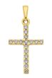 Kreuz Anhänger mit Zirkonia