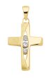 Kreuz Anhänger mit Zirkonia