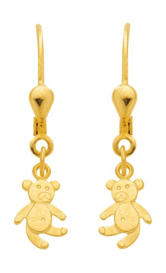 Bär - Ohrhänger mit Brisur