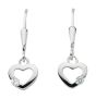 Herz Ohrhänger mit Brisur